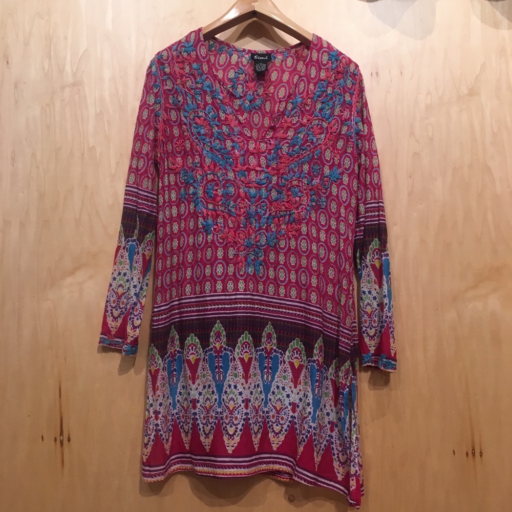 🌲EUC SIMI 100% Cotton Embroidered Tunic 🌲